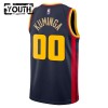 Golden State Warriors Jonathan Kuminga Nike 2024-25 City Edition Navy Lasten Pelipaidat Swingman